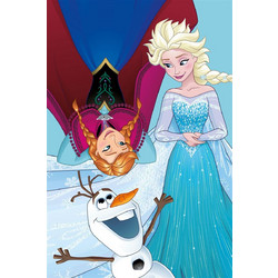 Dimcol Disney Frozen 97 Παιδική Πετσέτα Προσώπου / Χεριών 60x40cm Γαλάζια