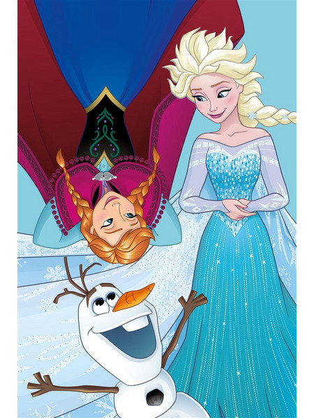 Dimcol Disney Frozen 97 Παιδική Πετσέτα Προσώπου / Χεριών 60x40cm Γαλάζια