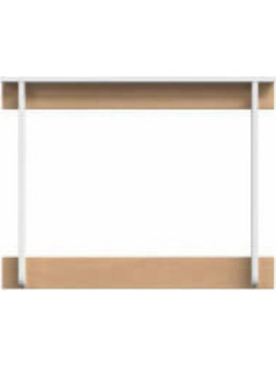Casababy Berlin Βάση Αλλαξιέρας Μωρού Ξύλινη 94x74cm Λευκή Καφέ