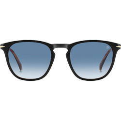 David Beckham DB1160/S 05K08 Ανδρικά Γυαλιά Ηλίου Τετράγωνα Κοκάλινα Μαύρα με Μπλε Degradee Φακό