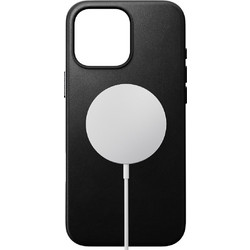 Nomad Traditional Leather Back Cover Black (iPhone 16 Pro Max)