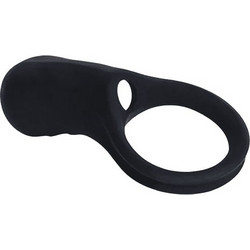 Ammicco Power Ring Ελαστικό Δαχτυλίδι Πέους Σιλικόνης με Δόνηση Μαύρο