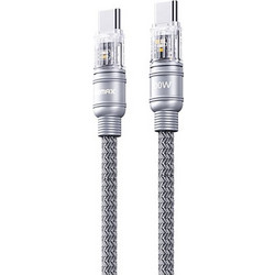 Remax RC-C130 Braided USB-C to USB-C 100W 1.2m Silver