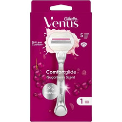 Gillette Venus ComfortGlide Sugarberry Γυναικείο Ξυραφάκι με Ανταλλακτικές Κεφαλές με 5 Λεπίδες & Λιπαντική Ταινία 1τμχ