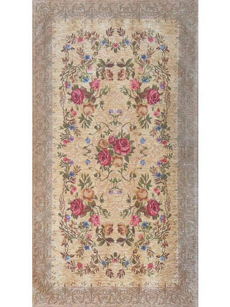 Klonaras Χαλί Στρογγυλό Καλοκαιρινό 150cm Ibiza Aubusson 290T