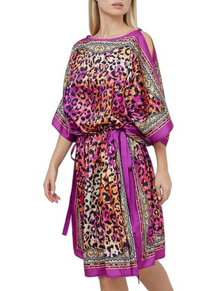 Just Cavalli Mini Καλοκαιρινό Φόρεμα για Γάμο / Βάπτιση Πολύχρωμο 76PAL231NS-460