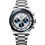 Longines Conquest Ανδρικό Ρολόι Χρονογράφος Αυτόματο με Ασημί Μεταλλικό Μπρασελέ L3.835.4.98.6