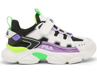 Fila Memory Spinel 3 Παιδικά Sneakers Λευκά Μωβ 7YF33002-186