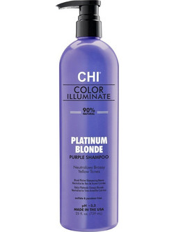 Chi Color Illuminate Platinum Blonde Σαμπουάν για Προστασία Χρώματος & Επανόρθωση για Βαμμένα Μαλλιά 739ml