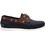 Chicago Ανδρικά Μοκασίνια Boat Shoes Δερμάτινα Navy Μπλε Καφέ 820