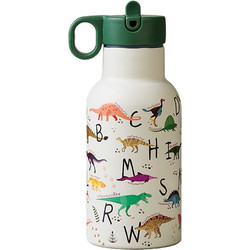Chic Mic Bioloco Dinosaurs Παιδικό Παγούρι Θερμός Ανοξείδωτο BPA Free Μπεζ Κυπαρισσί 350ml