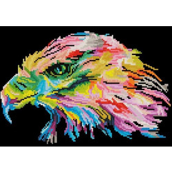 Diamond Dotz Eagle Eye Καμβάς Diamond Painting Kit 42x27cm SD4.412
