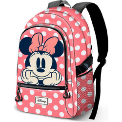 Karactermania Disney Minnie Mouse Σχολική Τσάντα Πλάτης Δημοτικού Ροζ 06410