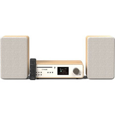 Pure Classic Stereo Ηχοσύστημα Hi-Fi 2.0 100W με CD / Digital Media Player και Bluetooth Beige