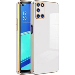 Bodycell Gold Plated Back Cover White (Samsung Galaxy A31)