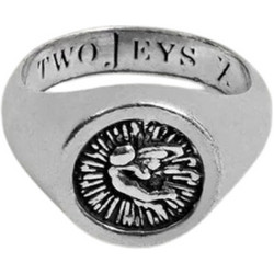 TwoJeys Γυναικείο Δαχτυλίδι Σεβαλιέ Ασημί ENGR000