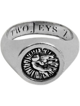 TwoJeys Γυναικείο Δαχτυλίδι Σεβαλιέ Ασημί ENGR000