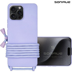 Sonique Silicone CarryHang Back Cover Lilac (iPhone 15 Pro Max)