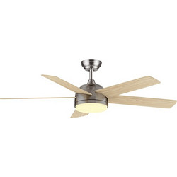 Elmark EL-1245 Ανεμιστήρας Οροφής 132cm 20W με Φως Μπεζ Ασημί