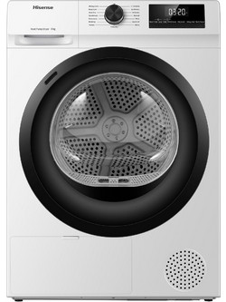 Hisense DHQE800BW2 Στεγνωτήριο Ρούχων 8kg A++ με Αντλία Θερμότητας