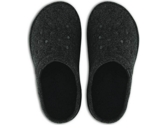 Crocs Classic Χειμερινές Ανδρικές Παντόφλες Ανατομικές Μαύρες 203600-060