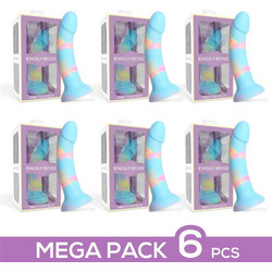 Engily Ross Sweet Cloud 6τμχ Ρεαλιστικό Dildo με Βεντούζα 18cm Μπλε