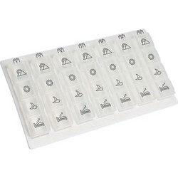 Alfacare AC-661 Εβδομαδιαία Θήκη Χαπιών 28 Θέσεων Διαφανής