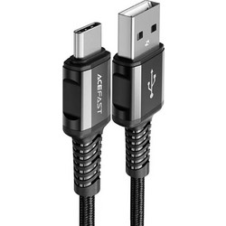Acefast C1-04 Braided USB-A to USB-C 1.2m Black 6974316280545