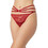 Minerva Γυναικείο Sexy String με Δαντέλα Κόκκινο 90-80947