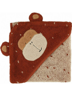 Trixie Mr Monkey Παιδικό Πόντσο Θαλάσσης Καφέ 75x75cm 77119
