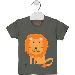 Losan Παιδικό T-Shirt Κοντομάνικο Χακί 217-1204AL-G