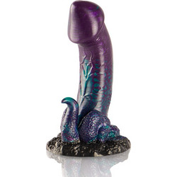 Epic Basilisk Dildo με Βεντούζα 13cm Μωβ