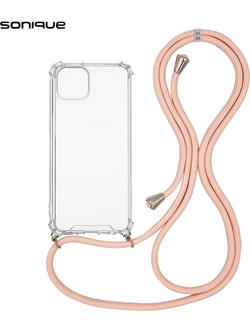 Sonique Armor Clear Back Cover Transparent / Pink (iPhone 14 Plus)