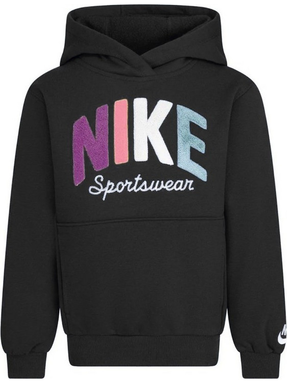 Nike B NSW Powder Play Παιδικό Φούτερ με Κουκούλα Μαύρο 86M504-023