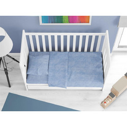 Dimcol Shadow 614 Βρεφικό Πάπλωμα Κούνιας 160x120cm Μπλε