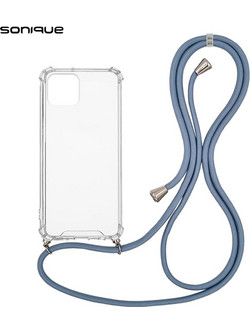 Sonique Armor Clear Back Cover Transparent / Blue Grey (iPhone 11 Pro)