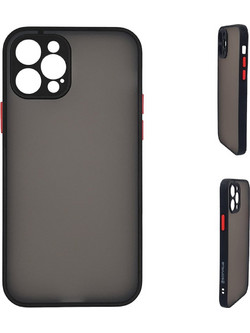 Sonique Color Button Bumper Black (iPhone 12 Pro)