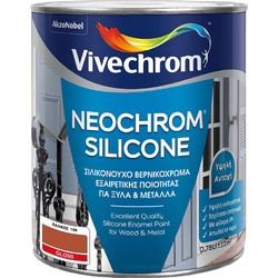 Vivechrom Neochrom Silicone Βερνικόχρωμα Διαλύτου Ξύλου & Μετάλλου No106 Χαλκός 0.75lt