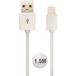 V-TAC USB-A to Lightning Cable 1.5m White 3800157644785