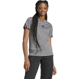 Adidas Future Icons 3-Stripes Tee Γυναικείο Αθλητικό T-Shirt Γκρι IW5267