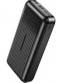 XO PB302 Power Bank 20000mAh με 2 Θύρες USB-C Black