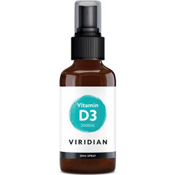 Viridian Vitamin D3 2000iu Spray 20ml