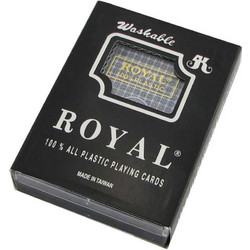 Royal Τράπουλα Πλαστική Μαύρη 5210279042914
