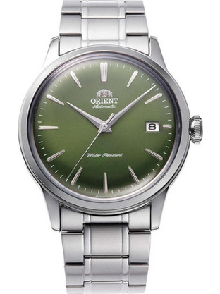 Orient Bambino Ανδρικό Ρολόι Αυτόματο με Ασημί Μεταλλικό Μπρασελέ RA-AC0M09E