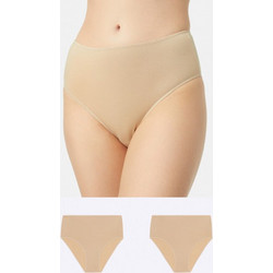 Minerva Fimelle Midi Invisible Ψηλόμεσα Γυναικεία Slip Μπεζ 2Pack 90-81313