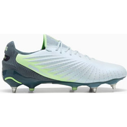 Puma King Ultimate MxSG 107866-03 Ποδοσφαιρικά Παπούτσια με Τάπες Λευκά Πετρόλ