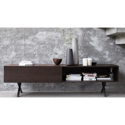 Nextdeco Έπιπλο Τηλεόρασης Ξύλινο Καφέ Μ160xΠ45xΥ60cm 16410--2