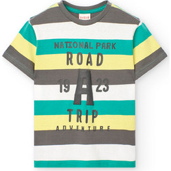 Boboli Παιδικό T-Shirt Κοντομάνικο Πράσινο Κίτρινο Γκρι 501084-9615