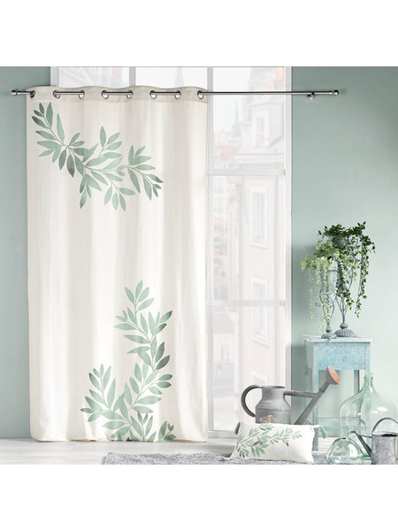 Spitishop Κουρτίνα Παραθύρου Floral με Τρουκς 140x260 Nymphea 1612454