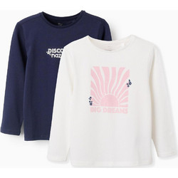 Zippy Σετ Παιδικά T-Shirt Μακρυμάνικα Navy Μπλε Λευκά 31071427041